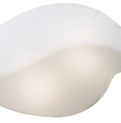 Mantra M3784 Natura Ceiling/Wall 2 Light E27 Small Outdoor IP44, Matt White/Opal White