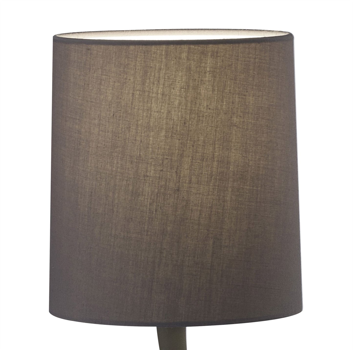 Mantra M3682 Lua Table Lamp 1 Light E27, Small Ash Grey with Ash Grey Shade
