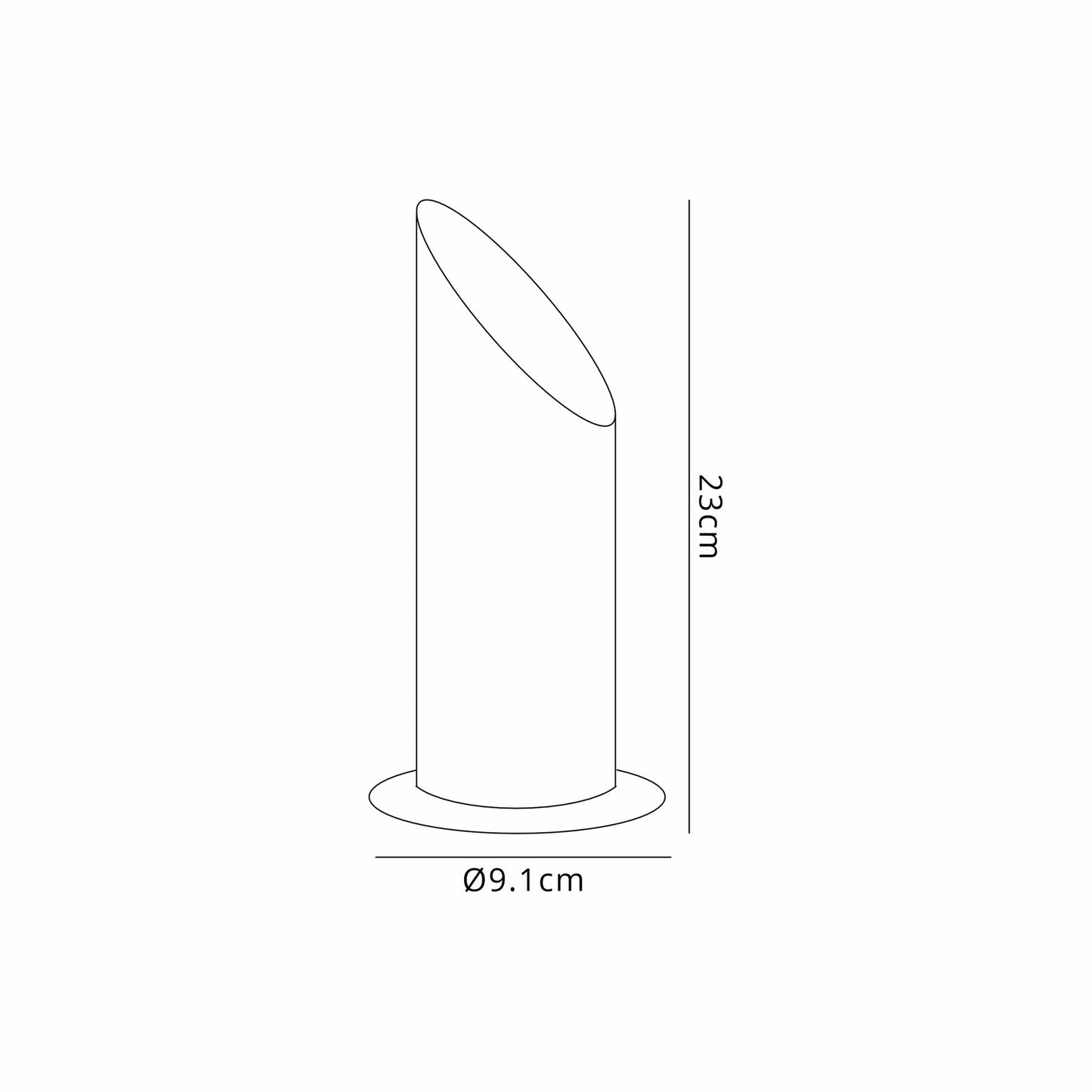 illucio Black Up GU10 LED Compatible Table/Floor Uplighter