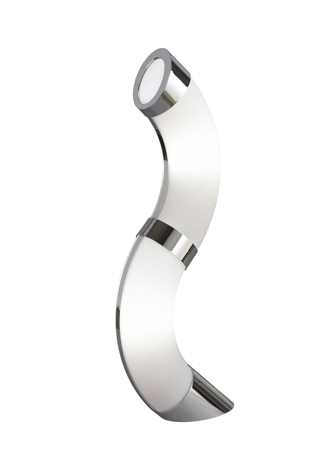 Mantra Guss GU10 Guss Table Lamp GU10 2 Light L1/SGU10, Polished Chrome/White Acrylic, CFL Lamps INCLUDED