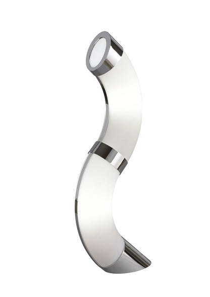 Mantra Guss GU10 Guss Table Lamp GU10 2 Light L1/SGU10, Polished Chrome/White Acrylic, CFL Lamps INCLUDED