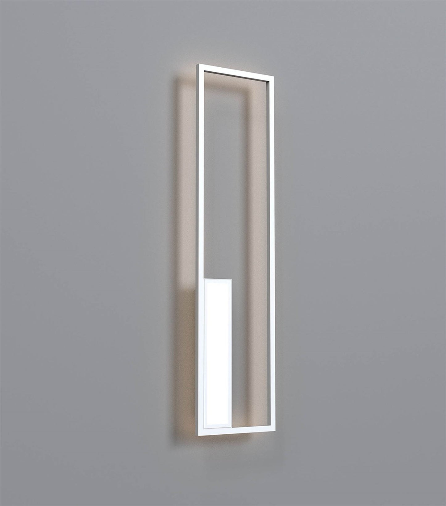 Mantra Boutique Rectangle Wall Light, Dimmable, 50W LED, 3000K, 2740lm, White, 3yrs Warranty