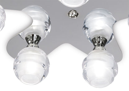 Mantra M1809 Loop Ceiling 5 Light G9 ECO, Polished Chrome