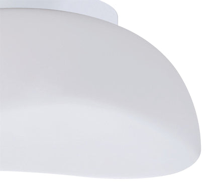 Mantra M4896 Opal Ceiling 3 Light E27, Polished Chrome/Frosted White Glass