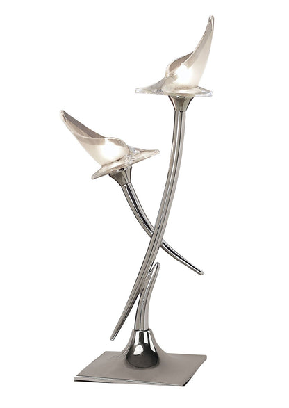 Mantra M0310 Flavia Table Lamp 2 Light G9, Polished Chrome