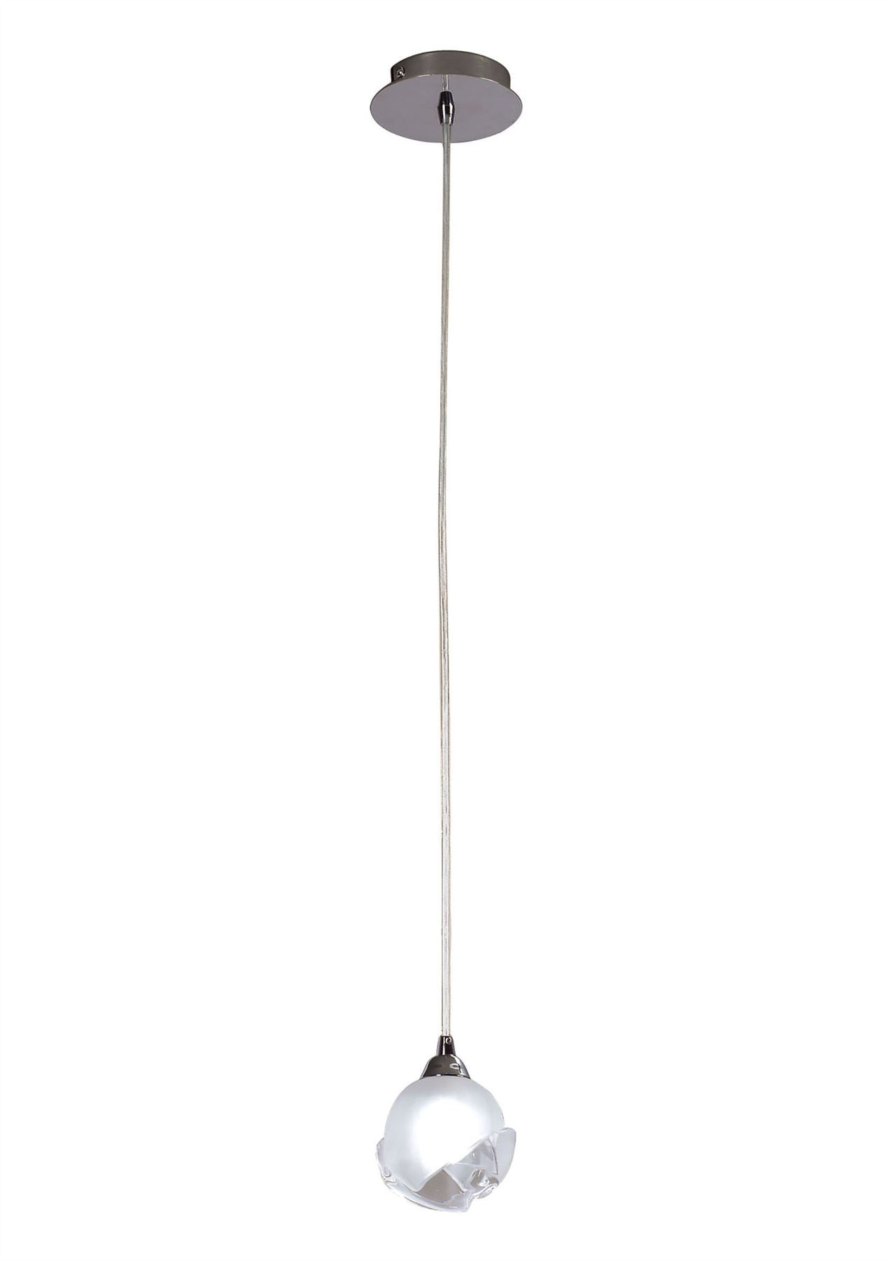 Mantra M0811 Fragma Pendant 1 Light G9, Polished Chrome