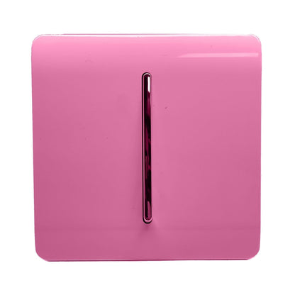 Trendi 1 Gang 3 Way Intermediate Artistic Modern Glossy 10 Amp Rocker Tactile Pink