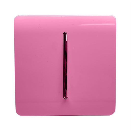 Trendi 1 Gang 3 Way Intermediate Artistic Modern Glossy 10 Amp Rocker Tactile Pink