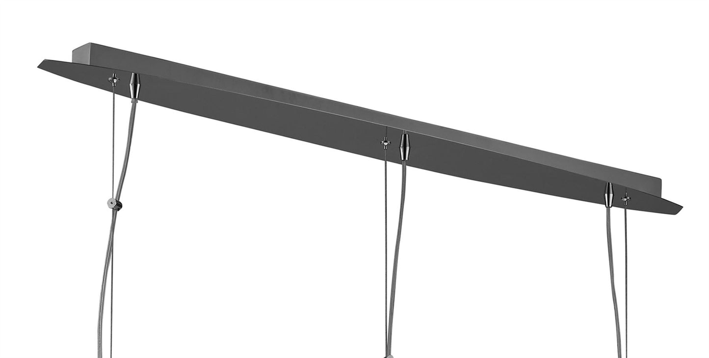 Mantra M3961 Artic Linear Pendant 3 Light E27 Line Large, Polished Chrome
