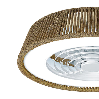 Polinesia Nautica 57.5cm 55W LED Dimmable Ceiling Light With Built-In 25W DC Reversible Fan, Beige Oscu, 3800lm, 5yrs Warranty