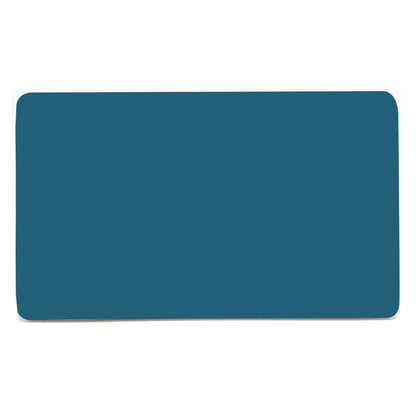 Trendi 2 Gang Artistic Modern Glossy Tactile Double Blanking Plate Ocean Blue