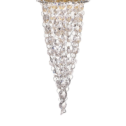 Diyas Camden 10cm Single  1 Light G9 Polished Chrome/Mosaic Glass/Crystal Ceiling Pendant Light Fitting