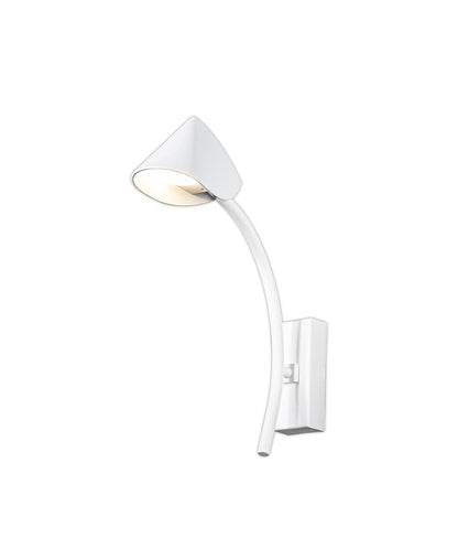 Mantra Capuccina 1 Light Wall Light, 7W LED, 3000K, 630lm, White, 3yrs Warranty