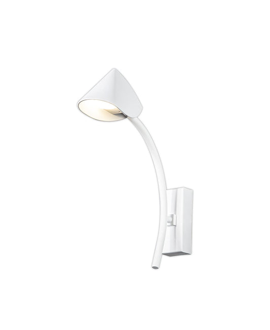 Mantra Capuccina 1 Light Wall Light, 7W LED, 3000K, 630lm, White, 3yrs Warranty