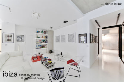 Mantra M5251 Ibiza Ceiling Light 4 Head with Backlit Light 4x5W+20W LED Square White, 3000lm, 4000K, 3yrs Warranty