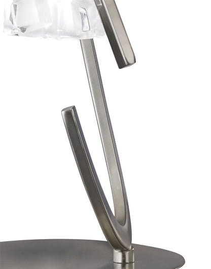 Mantra M1856 Ice Table Lamp 1 Light G9 ECO, Satin Nickel