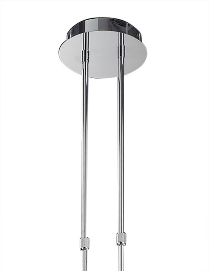 Mantra Mistral LED M3800 Mistral Telescopic 36W LED Round 3000K, 3240lm, Polished Chrome/Frosted Acrylic, 3yrs Warranty - M3800 Ceiling