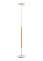 Mantra Noa Floor Lamp 2 Light 21W Down 9W Up LED 3000K, 3000lm, Touch Dimmer, Matt White/Beech, 3yrs Warranty