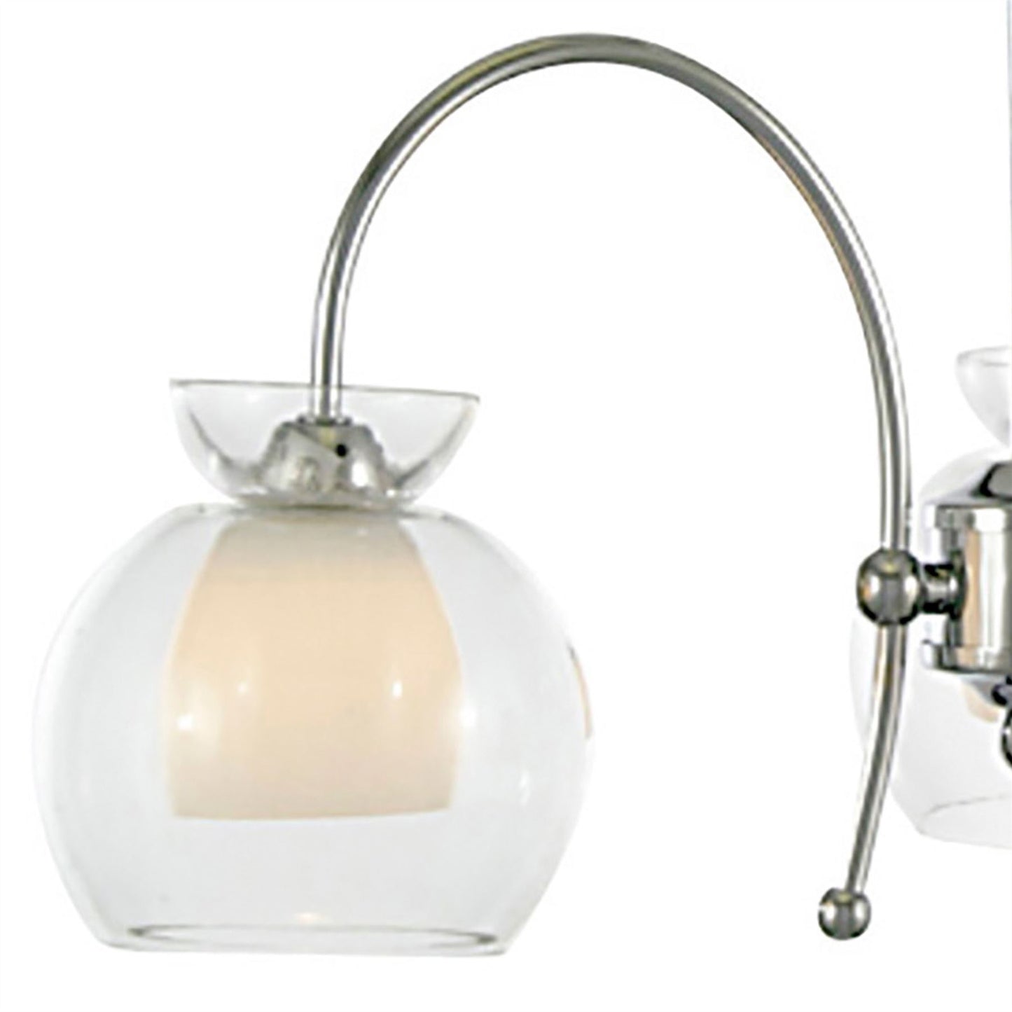 Diyas Malvina 36cm /Semi Flush 3 Light G9 Polished Chrome/Clear Glass Ceiling Pendant Light Fitting