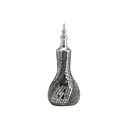 Diyas Home (DH) Larissa Mosaic Ornament Black Chrome Mosaic