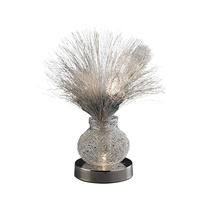 Diyas Home Lenore Aluminium (DH) Lenore Table Lamp 4 Light G4 Silver/Polished Polished Chrome, NOT LED/CFL Compatible