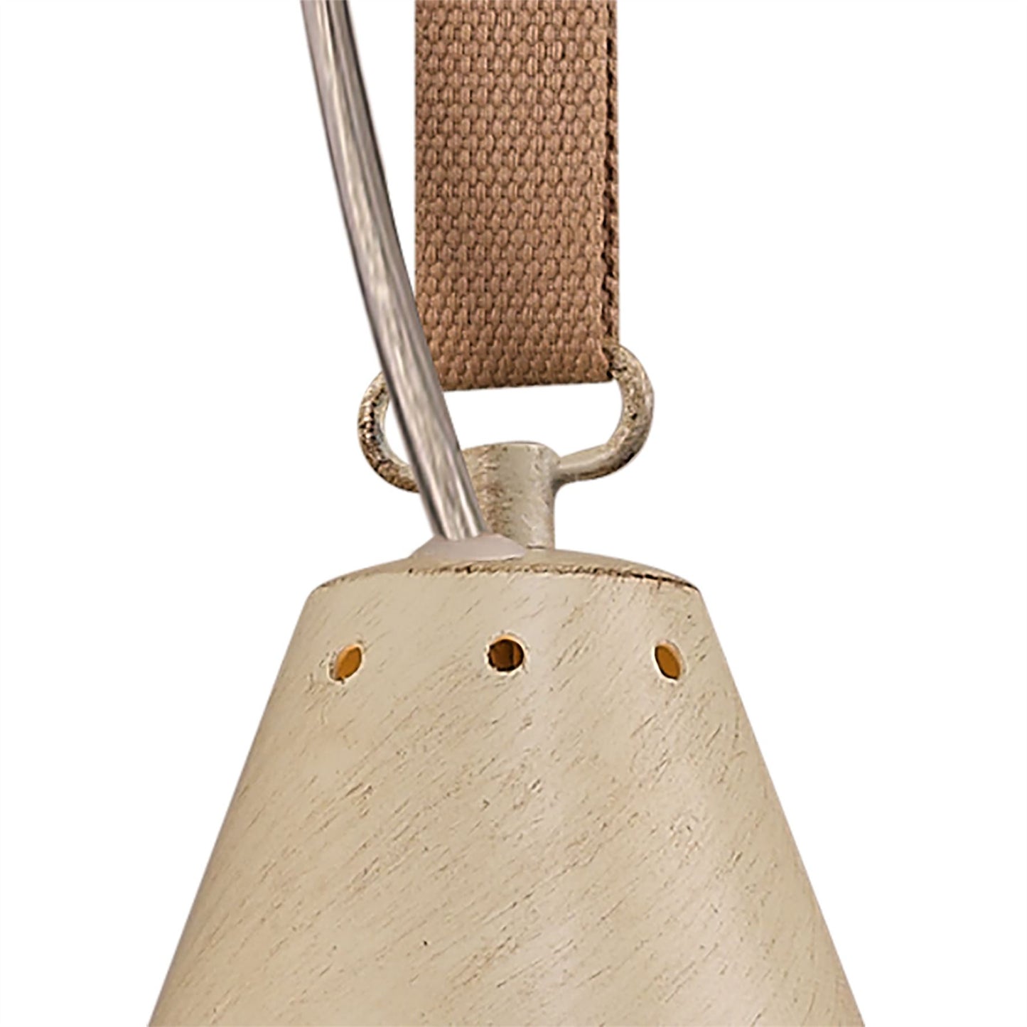 Mantra M5432 Industrial Ceiling 1 Light 40W E27 SSand Metal, Beige Belt