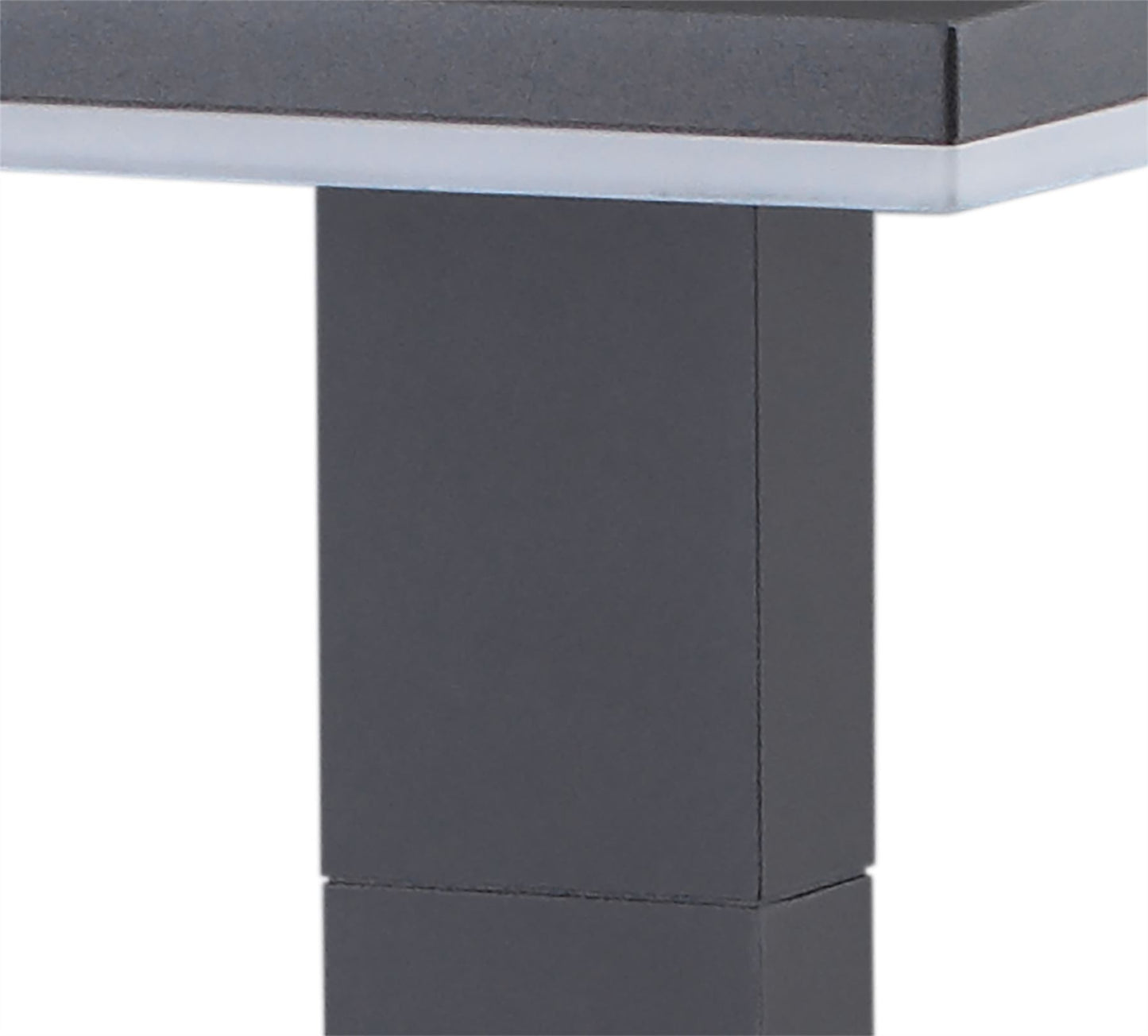 Mantra Fusion Tignes Pillar Lamp, 10W LED, 3000K, 700lm, IP54, Anthracite, 3 Years Warranty