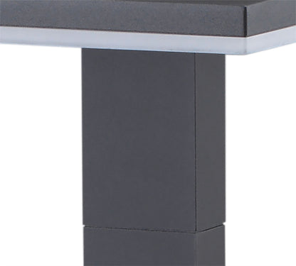 Mantra Fusion Tignes Pillar Lamp, 10W LED, 3000K, 700lm, IP54, Anthracite, 3 Years Warranty