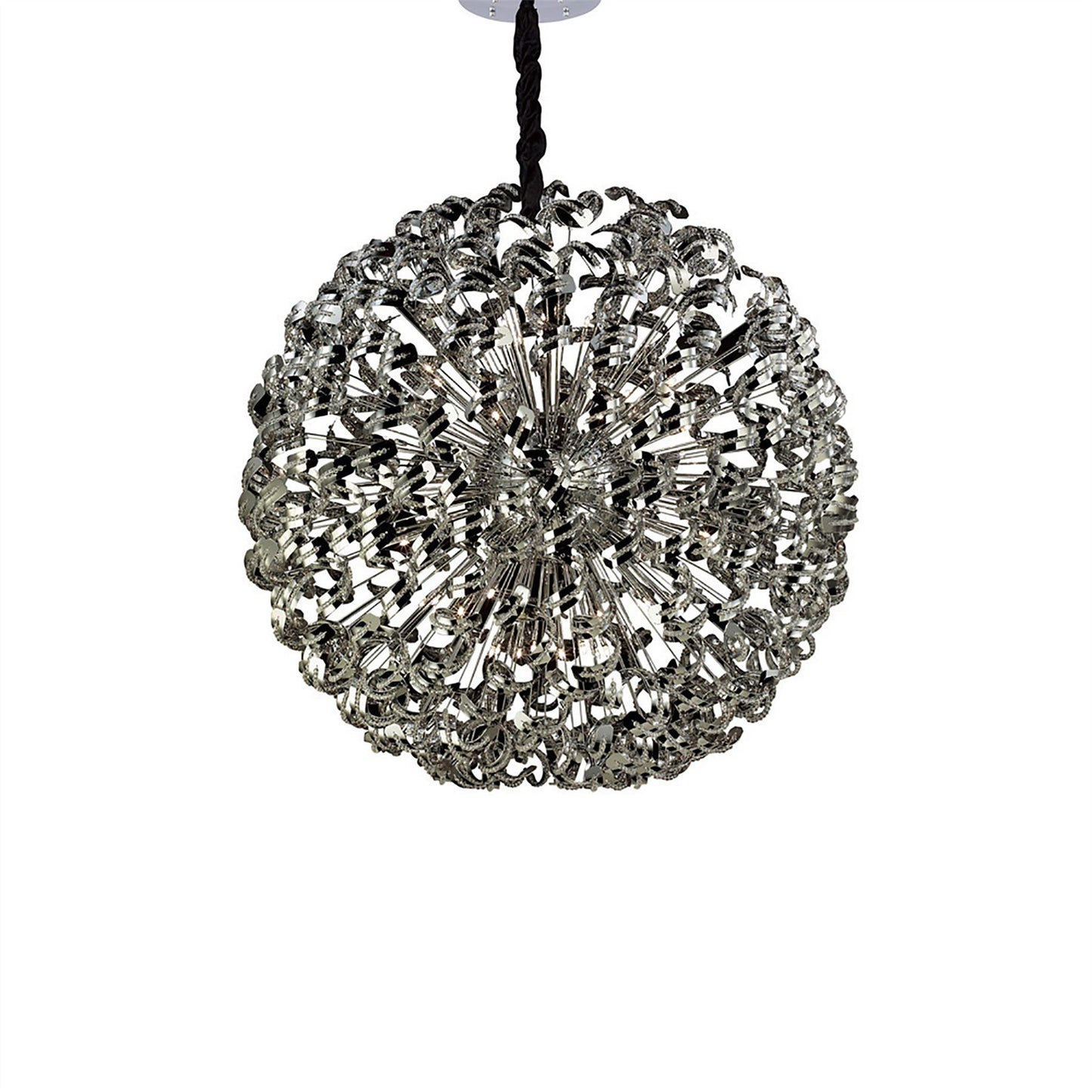 Diyas Esme 120cm  54 Light G4 Polished Chrome/Crystal, NOT LED/CFL Compatible Item Weight: 40kg Ceiling Pendant Light Fitting