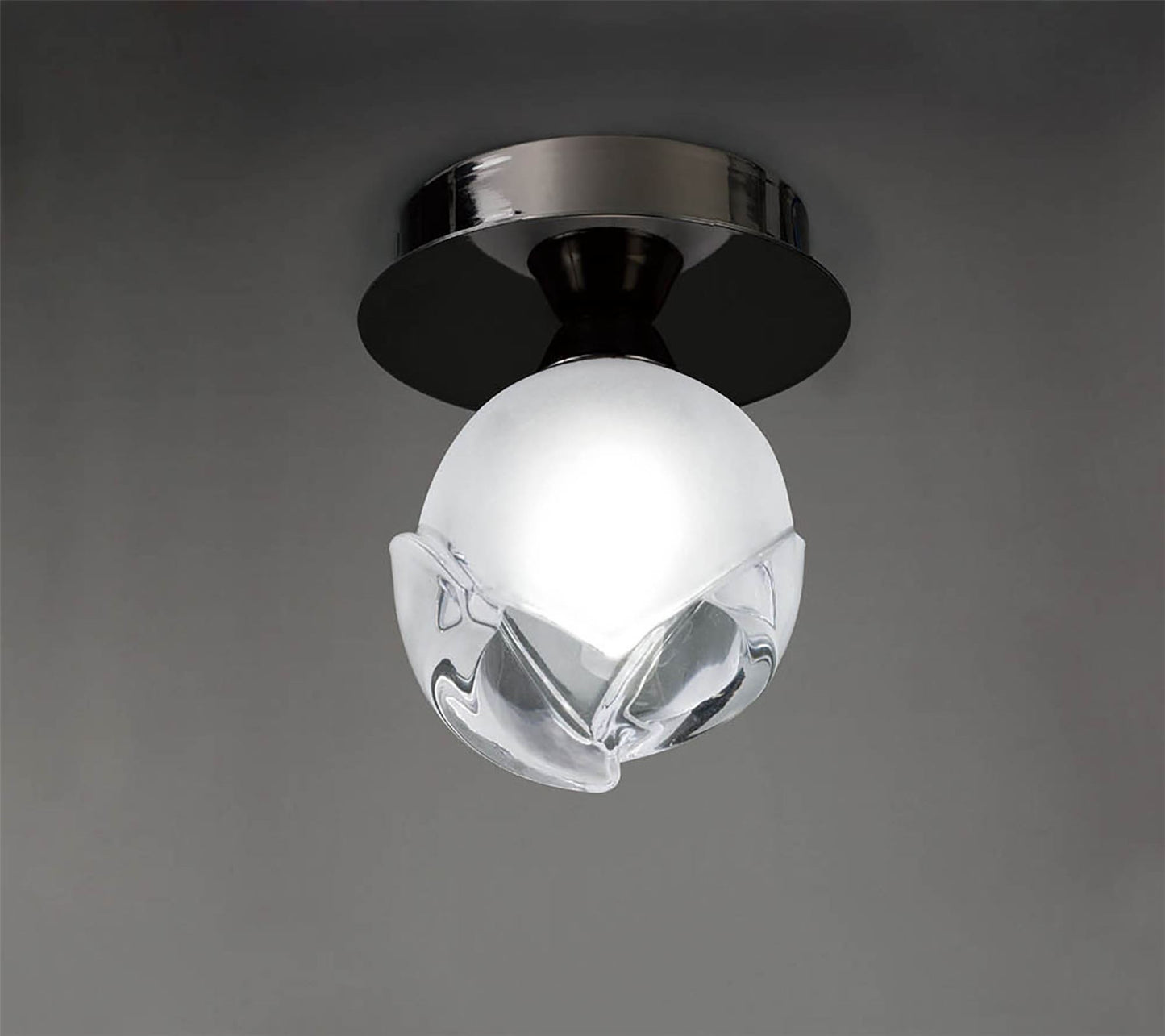 Mantra Fragma 10cm Ceiling 1 Light G9, Black Chrome