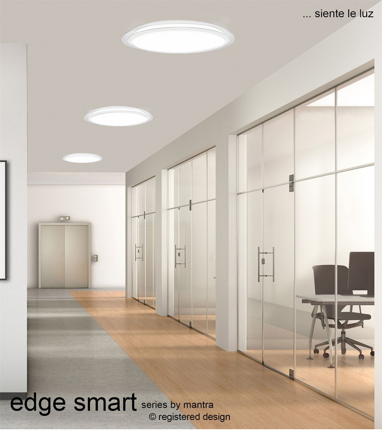Mantra Fusion Edge Smart 56.5cm Ceiling Light, 80W LED, 3000-5000K Tuneable White, 4300lm, Remote Control, 3yrs Warranty