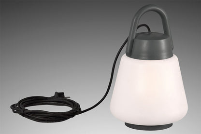 Mantra Fusion M6213 Kinke Table Lamp, 1 x E27, IP65, Anthracite, 2yrs Warranty