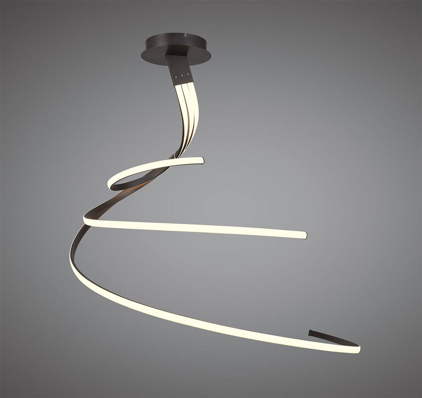 Mantra Nur XL M5807 Nur BR XL Semi Ceiling 80W LED 2800K, 6200lm, Frosted Acrylic/Brown Oxide, 3yrs Warranty - M5807 Ceiling