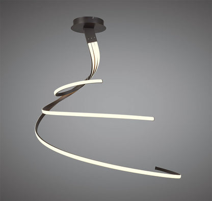 Mantra Nur XL M5807 Nur BR XL Semi Ceiling 80W LED 2800K, 6200lm, Frosted Acrylic/Brown Oxide, 3yrs Warranty - M5807 Ceiling