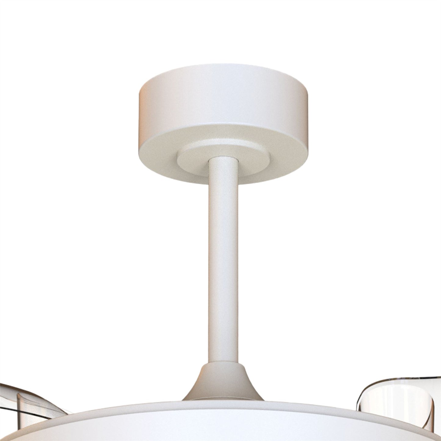 Coin Fan Mini Smart 40cm 36W LED Dimmable Ceiling With Built-In 25W DC Fan, 3000-5000K Remote, APP, Alexa & Google Voice Control, 5710lm, White
