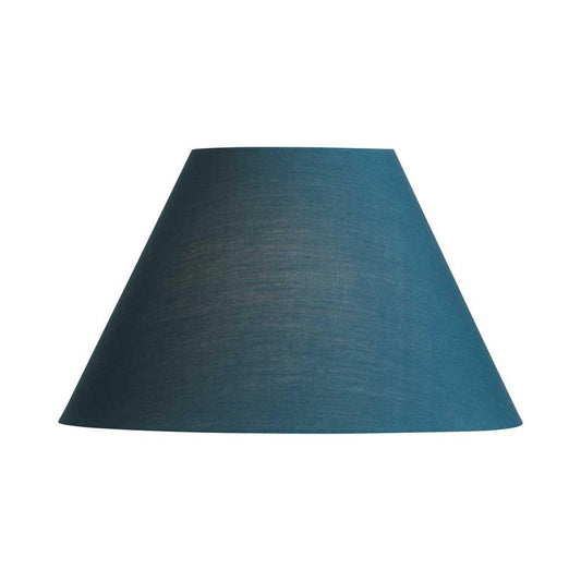 Oaks Lighting S501/8 Cotton Coolie Lampshade 200mm - Reversable Gimbal Light Shade - Dark Teal