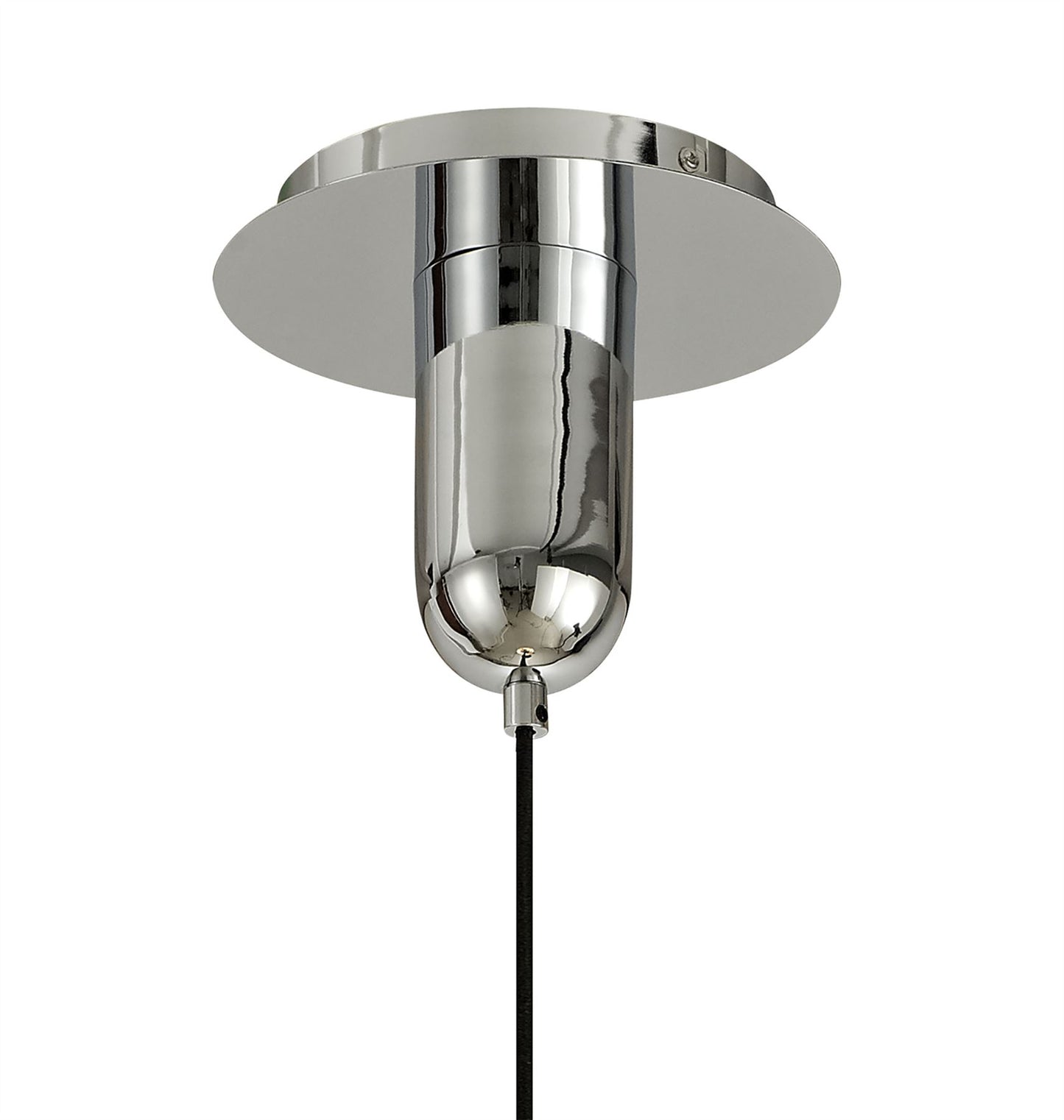 Mantra Sonata Pendant 22cm Round, 1 x E27, Polished Chrome/Graphite