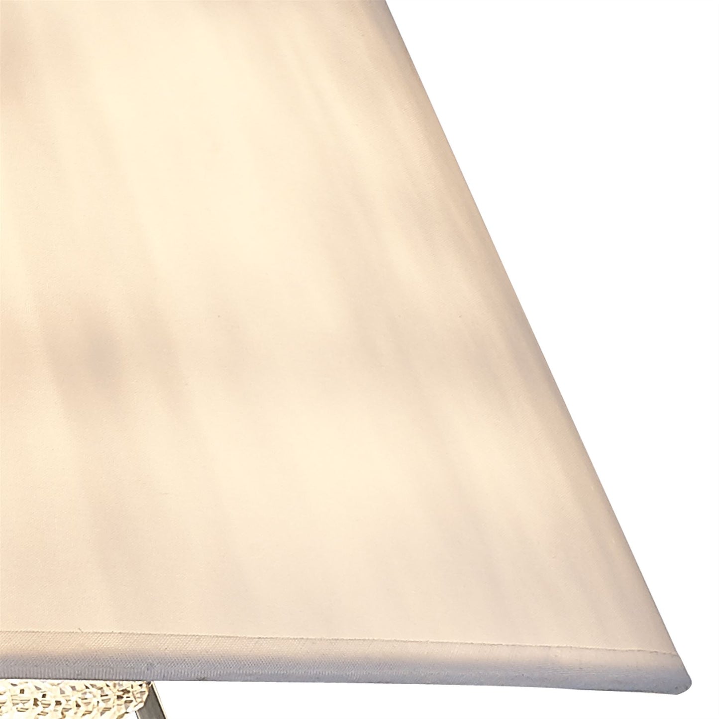 Diyas Davina Wall Light with White Shade 2 Light G9 Polished Chrome/Crystal