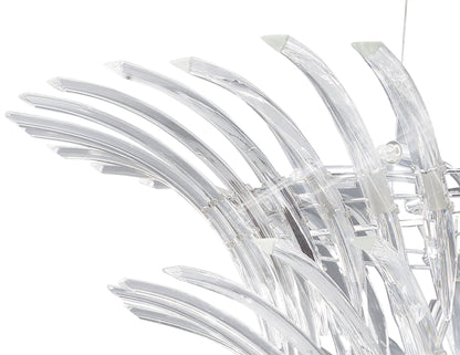 Diyas Sinclair 90cm  12 Light G9 Polished Chrome Ceiling Pendant Light Fitting