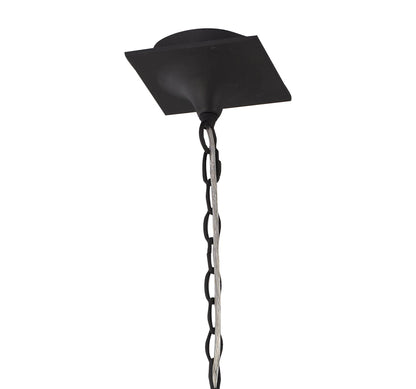 Mantra M1150 Eve Linear Pendant 2 Arm 4 Light E27, Anthracite with White Oval Shades