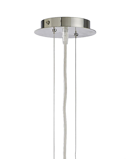 Mantra Pasion Oval Pendant 3 Light E27, Gloss White/White Acrylic/Polished Chrome, CFL Lamps INCLUDED