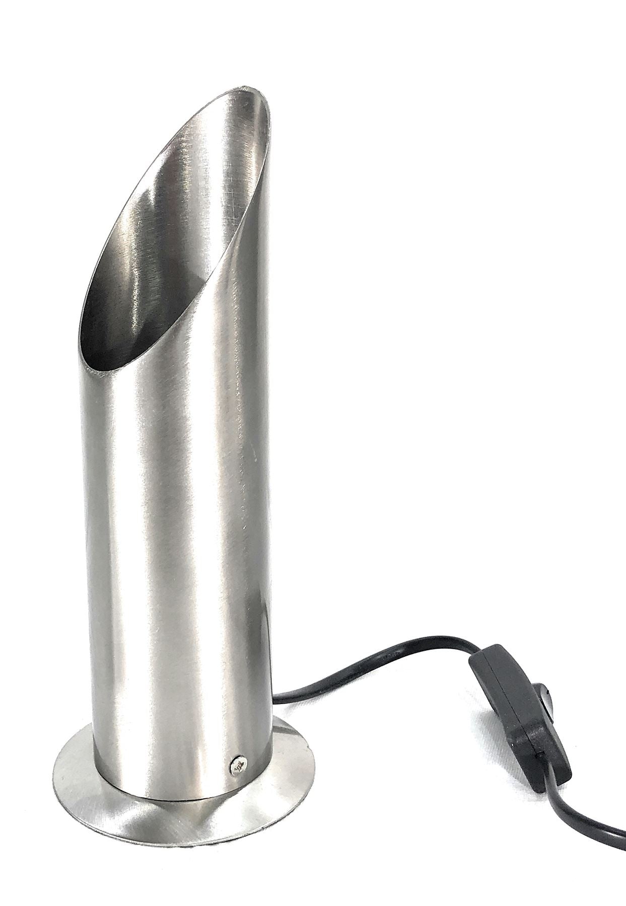 illucio Brushed Steel Up GU10 LED Compatible Table/Floor Uplighter