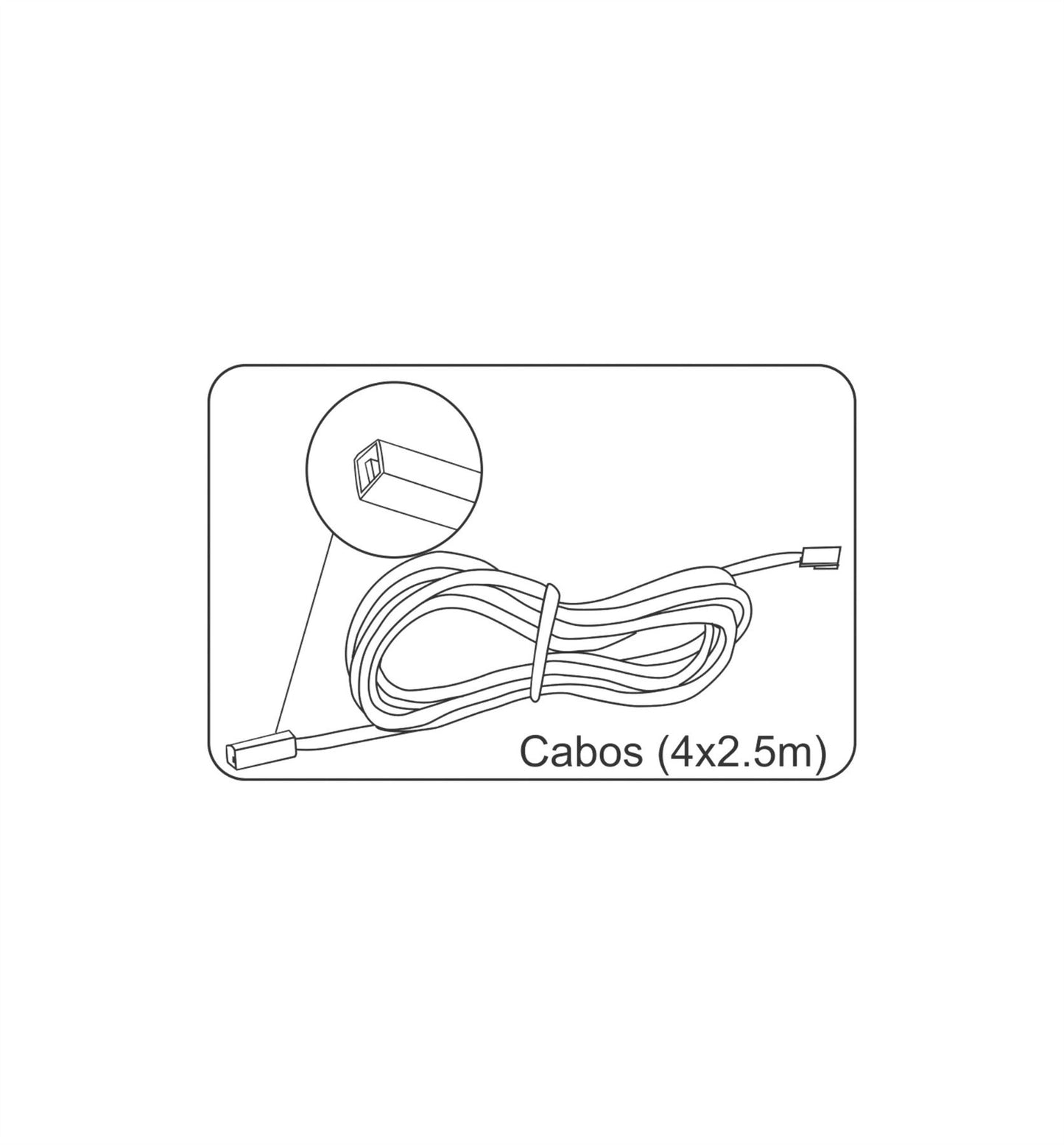 Techtouch Axis Driver Connecting Cable Single Colour 2.5m