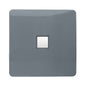 Trendi Switch 1 Gang RJ45 Cat 6 Modern Designer PC Ethernet Socket in Warm Grey