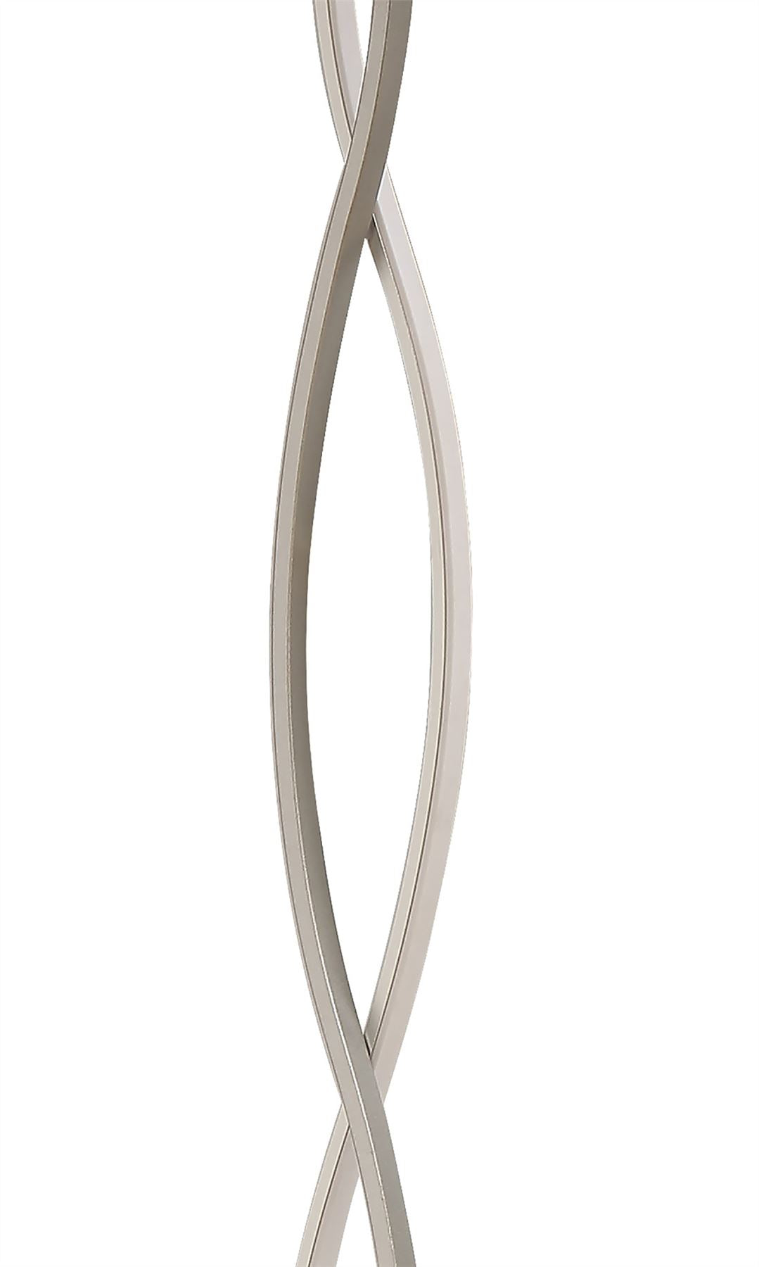 Mantra M4866 Sahara XL Floor Lamp 28W LED 3000K, 2200lm, Dimmable Silver/Frosted Acrylic/Polished Chrome, 3yrs Warranty
