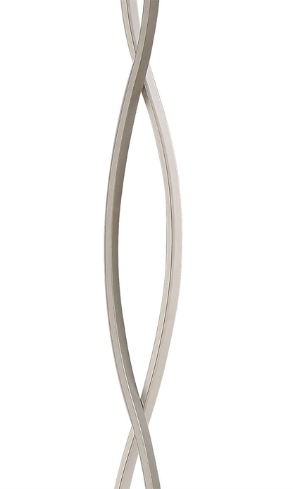 Mantra M4866 Sahara XL Floor Lamp 28W LED 3000K, 2200lm, Dimmable Silver/Frosted Acrylic/Polished Chrome, 3yrs Warranty