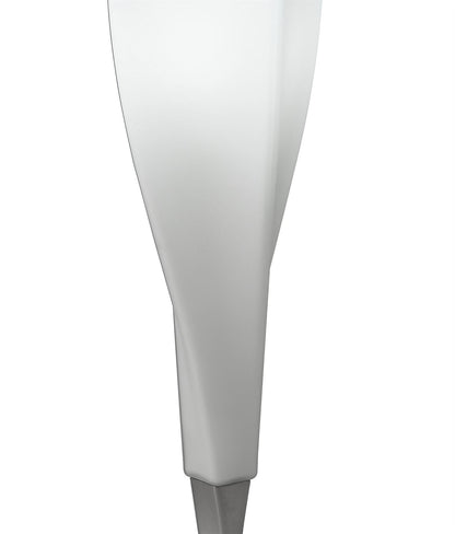 Mantra M3572 Neo Table Lamp 1 Light E27, Satin Nickel/Frosted White Glass