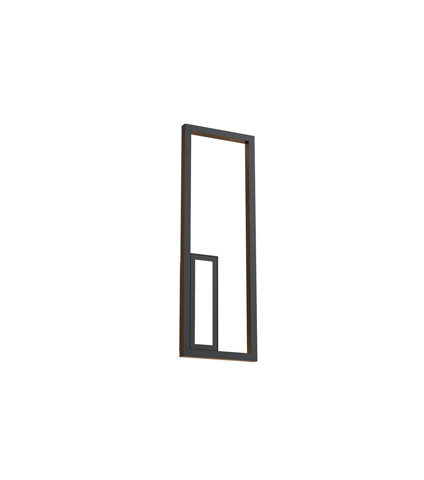 Mantra Boutique Rectangle Wall Light, 21W LED, 3000K, 1130lm, Black, 3yrs Warranty