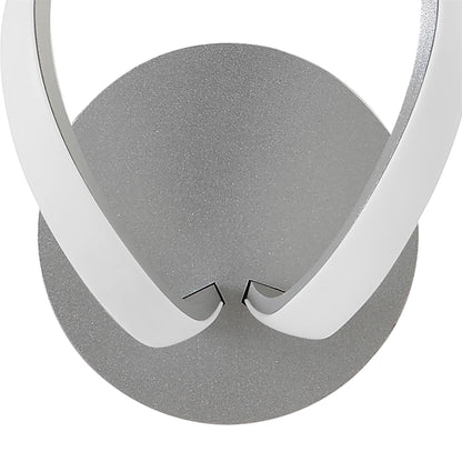 Mantra M4988 Knot Wall Light 12W LED 3000K, 840lm, Silver/Frosted Acrylic/Polished Chrome, 3yrs Warranty