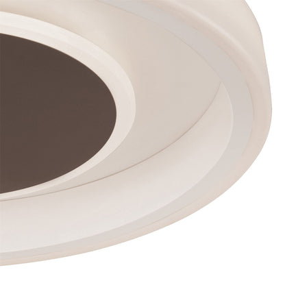 Mantra Fusion Moca Flush 50cm Round 40W LED 4000K, 2400lm, White/Mocha, 3yrs Warranty Ceiling
